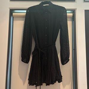 Black Zara knee length mini dress